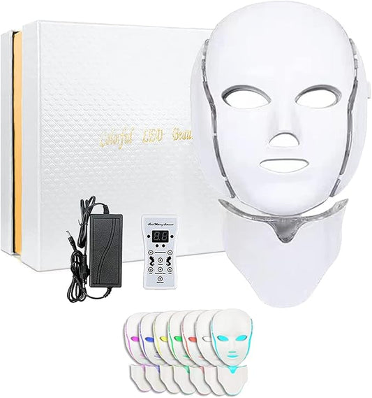 ayuda a mejorar la apariencia de tu piel , con la mascarilla de terapias luz led